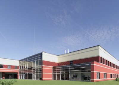 The Building Link from the existing Hospital to the NEW addition of 24 inpatient beds.